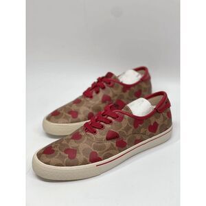 COACH Women's Citysole Coated Lace-Up Sneakers - Electric Red 8.5B